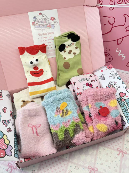 Cute Socks Lucky Bags 1 scoop 10 bags at least