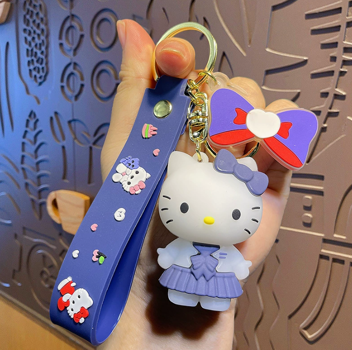 Hellokitty Schlüsselanhänger Plüsch süße Kitty Kawaii