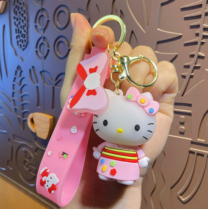 Hellokitty Schlüsselanhänger Plüsch süße Kitty Kawaii