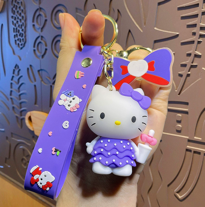 Hellokitty Schlüsselanhänger Plüsch süße Kitty Kawaii