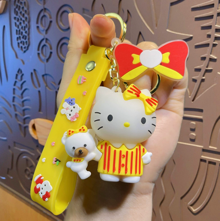 Hellokitty Schlüsselanhänger Plüsch süße Kitty Kawaii
