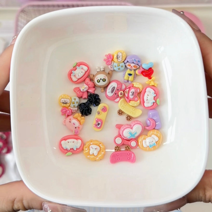 Cute Resin DIY Charms Lucky Scoops 1scoop(10bags)