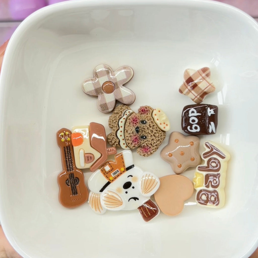 Cute Resin DIY Charms Lucky Scoops 1scoop(10bags)