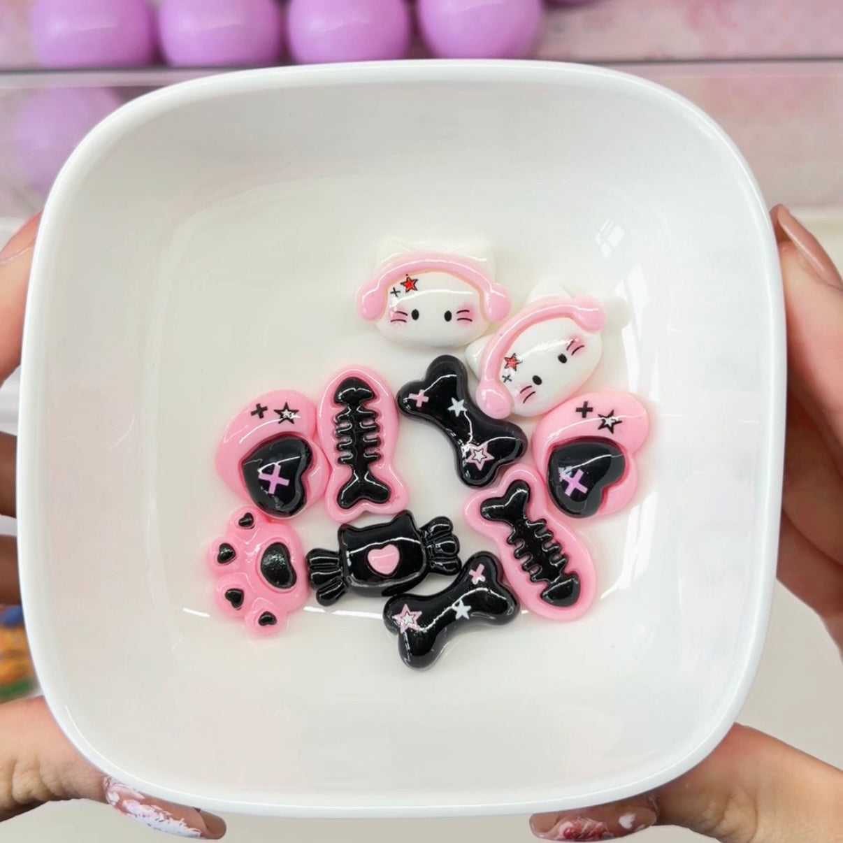Cute Resin DIY Charms Lucky Scoops 1scoop(10bags)