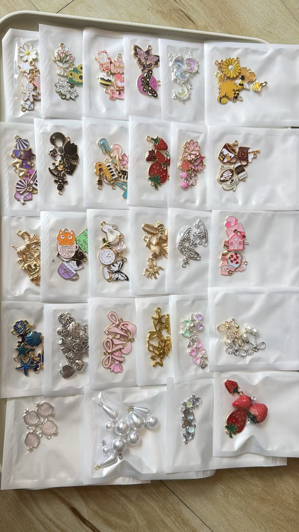 DIY-Armbänder Zubehör 1 Schaufel Glückskugeln (mindestens 15 Beutel)