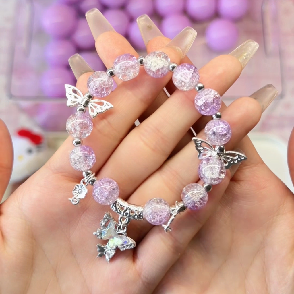 Kristallarmbänder, 1 Kugel Glückstüten, mindestens 10 Armbänder