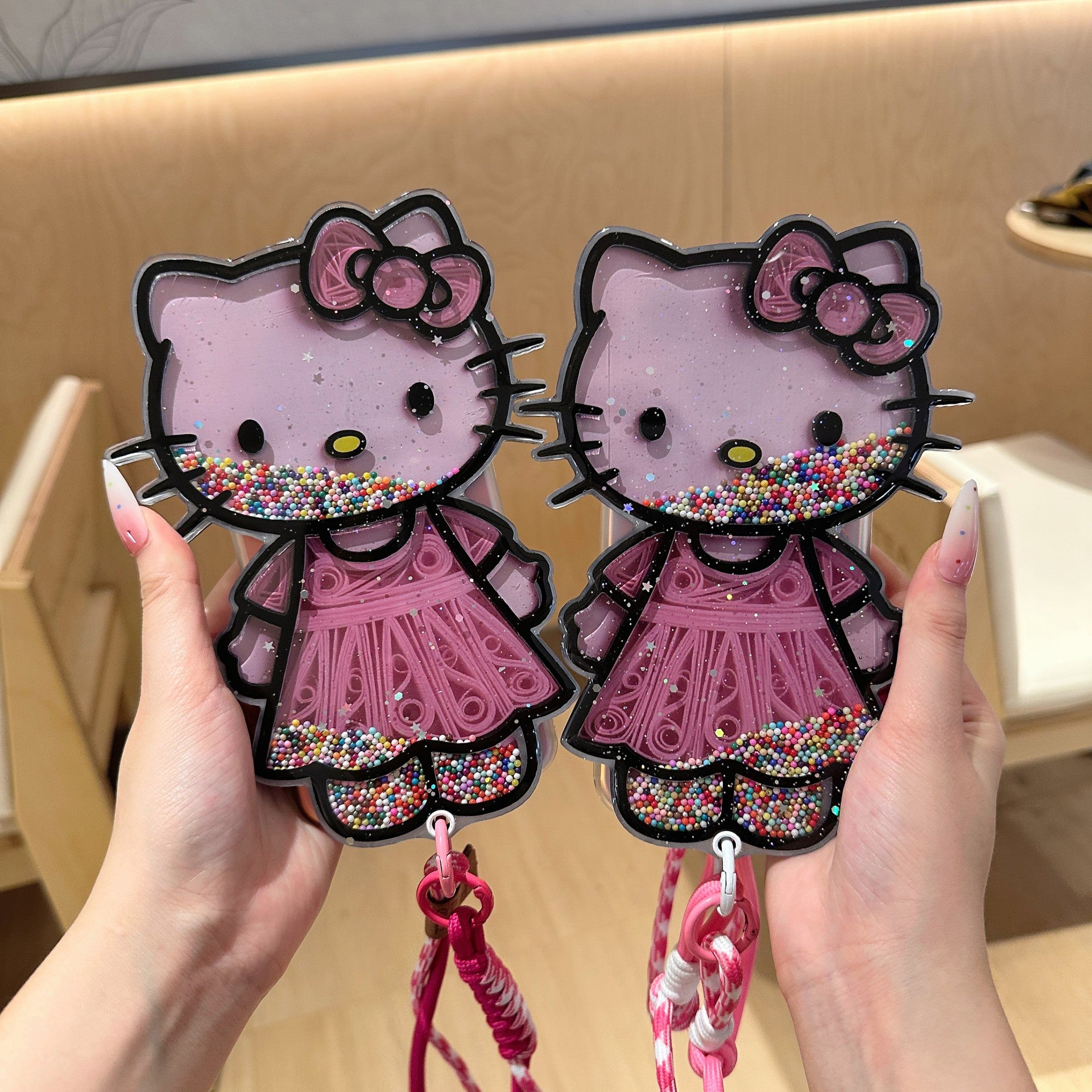 Bolsa de maquillaje Sherling de Hello Kitty edición invernal