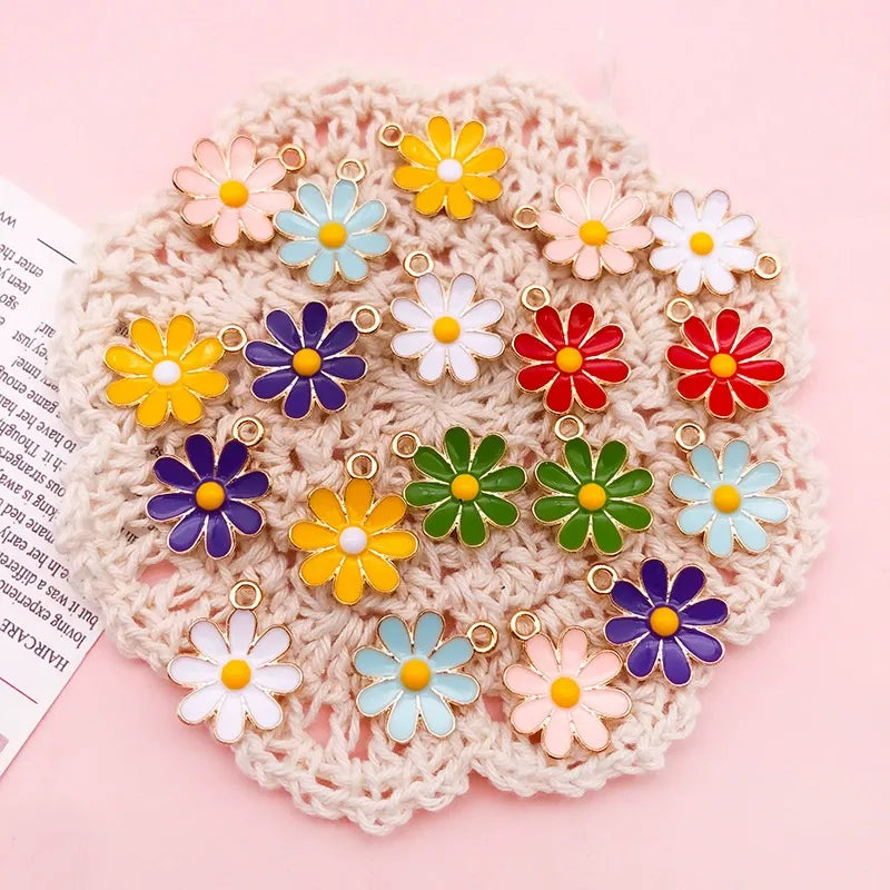 Oil-dripping Daisy alloy pendant accessory sunflower