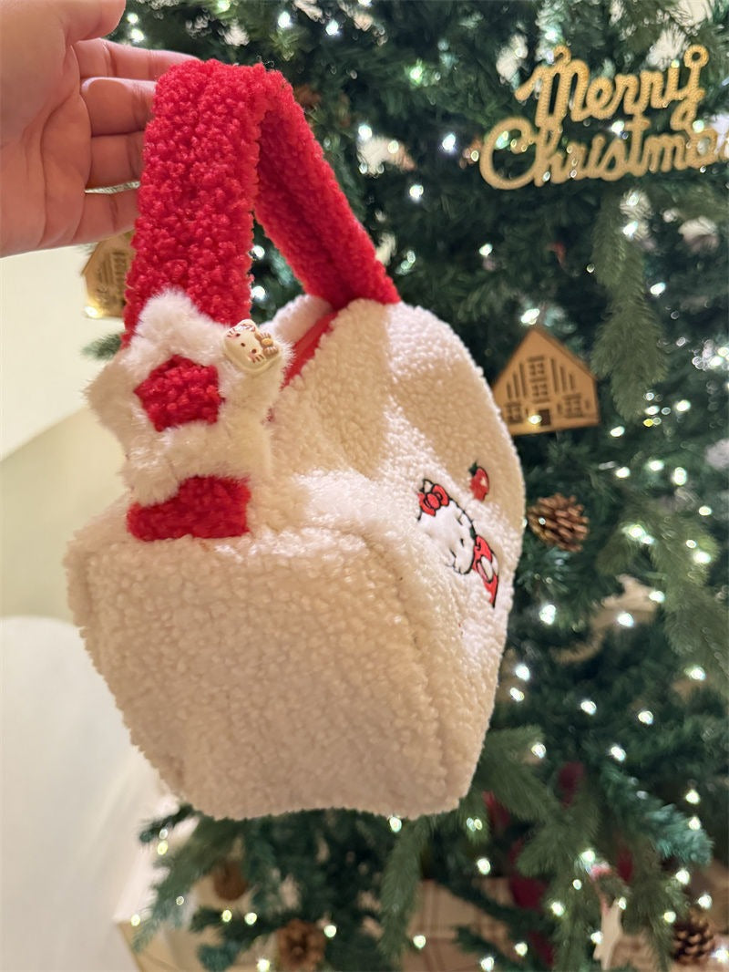 Hello Kitty Winter Edition Sherling Kosmetiktasche
