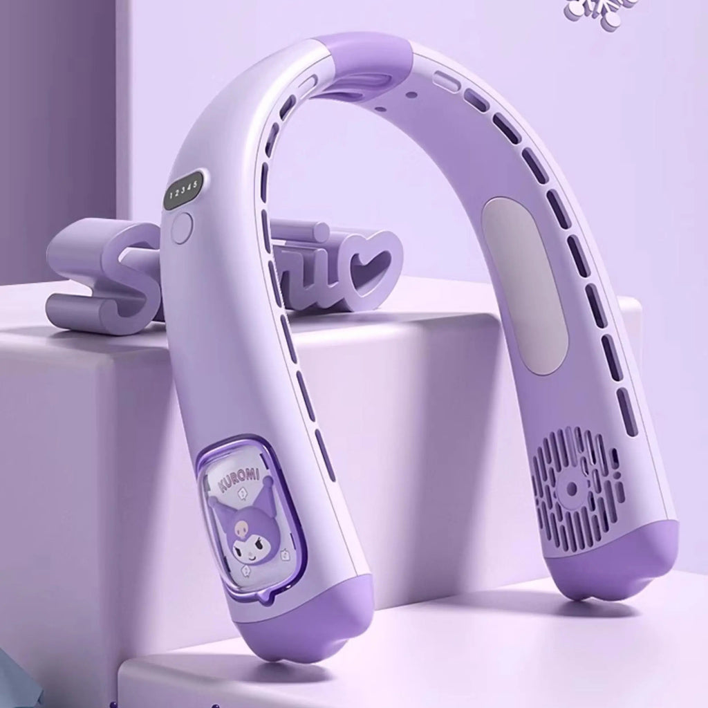 Hello Kitty Portable Neck Fan Hands-Free Cooling Fan