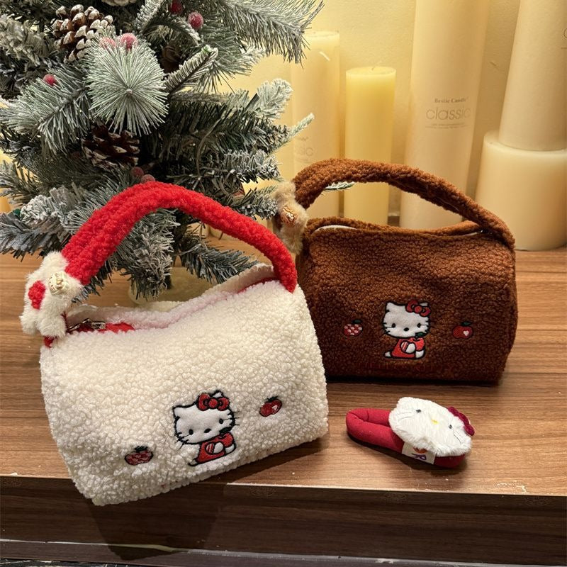 Hello Kitty Winter Edition Sherling Kosmetiktasche