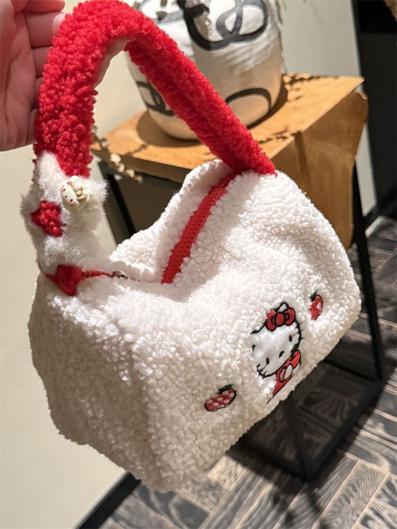 Hello Kitty Winter Edition Sherling Kosmetiktasche