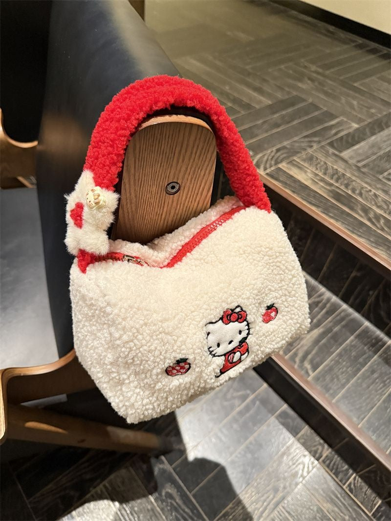 Hello Kitty Winter Edition Sherling Kosmetiktasche