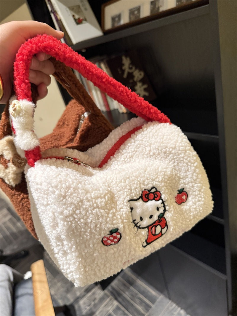 Hello Kitty Winter Edition Sherling Kosmetiktasche