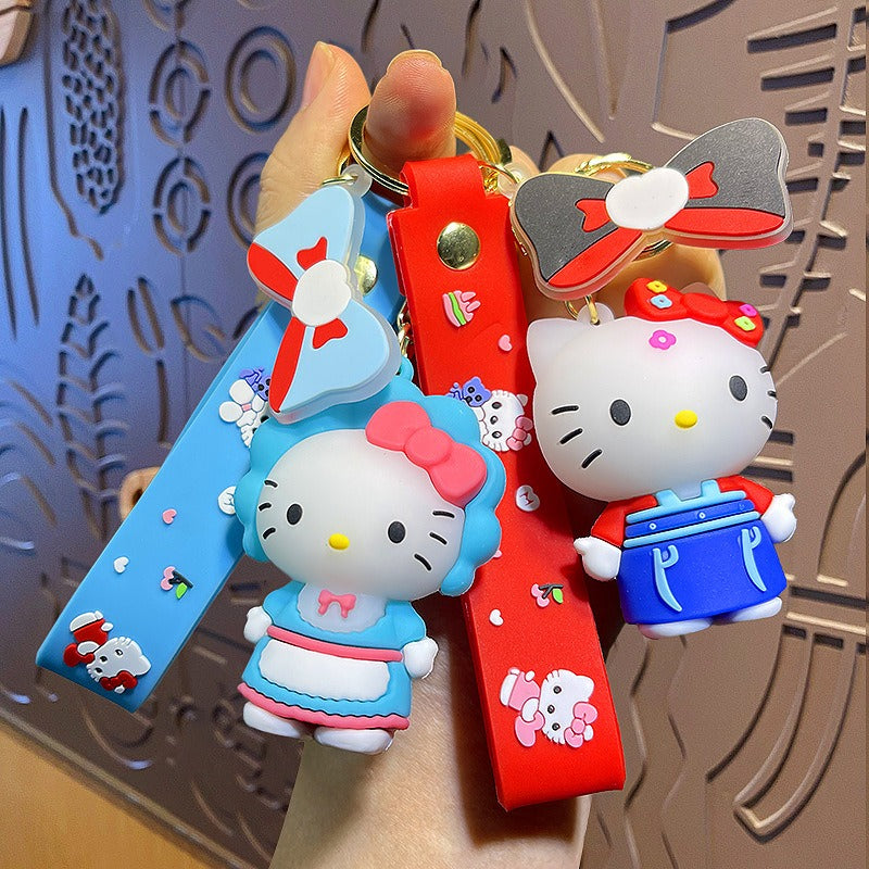 Hellokitty Schlüsselanhänger Plüsch süße Kitty Kawaii