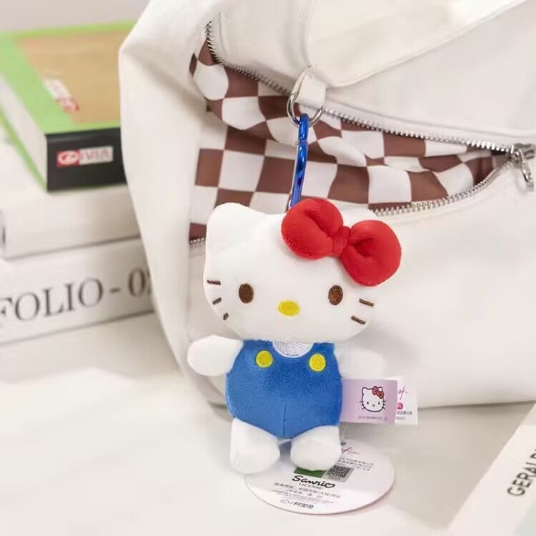 Hello Kitty – Niedlicher Taschenanhänger-Schlüsselanhänger aus Plüsch – Niedliche Katze im Kawaii-Stil
