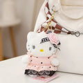 Hello Kitty – Niedlicher Taschenanhänger-Schlüsselanhänger aus Plüsch – Niedliche Katze im Kawaii-Stil