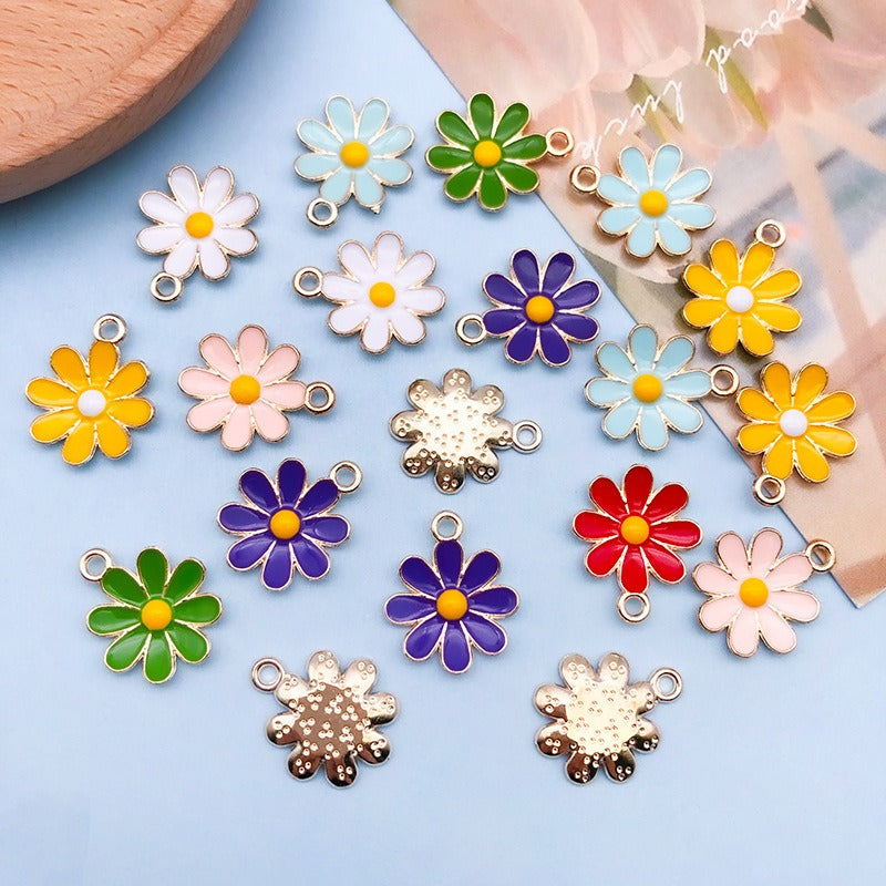 Oil-dripping Daisy alloy pendant accessory sunflower