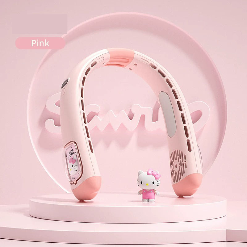 Hello Kitty Portable Neck Fan Hands-Free Cooling Fan