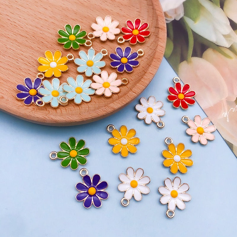 Oil-dripping Daisy alloy pendant accessory sunflower