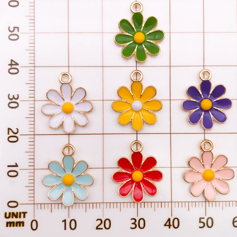 Oil-dripping Daisy alloy pendant accessory sunflower