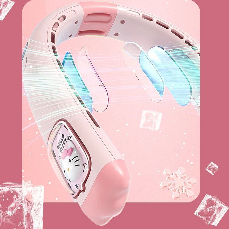 Hello Kitty Portable Neck Fan Hands-Free Cooling Fan